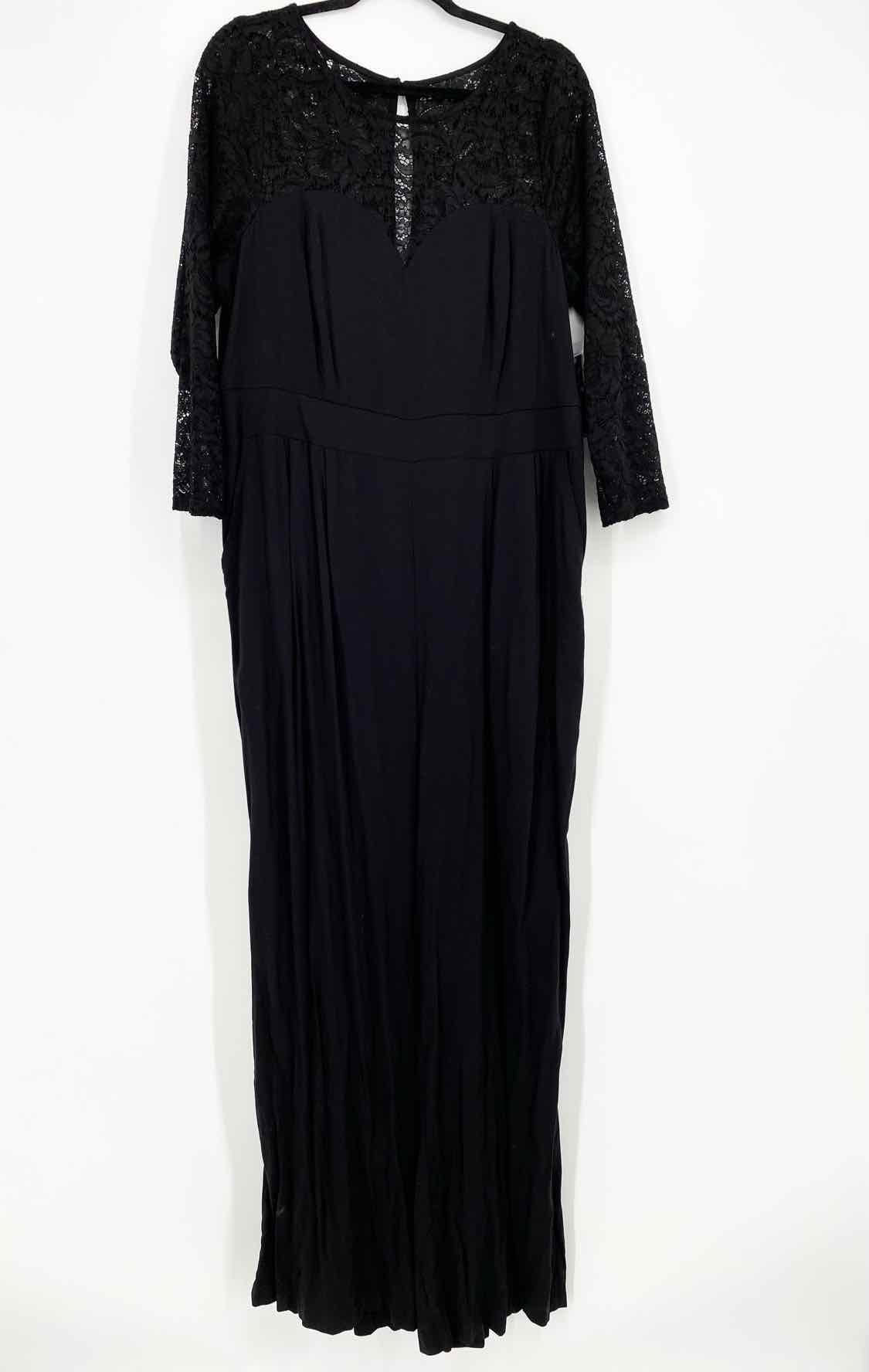 Torrid Women's Black Flowy Lace Date Night Size 2 Jump Suit - Article Consignment