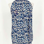 RAMY BROOK Women's Blue/White Sleeveless Silk Size S Sleeveless - Article Consignment