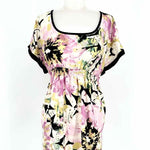 Matty m Size S Pink/Black Floral Short Sleeve Top - Article Consignment