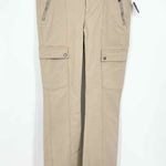 Burberry Women's Tan Size 12 Straight Utility Trousers - Article Consignment