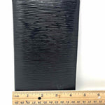 LOUIS VUITTON Black Rectangle 7.5 in Ribbed Wallet - Article Consignment