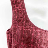 Tory Burch Women's Drew Dark Plum Sleeveless Tweed Size 12 Dress - Article Consignment