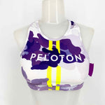 WITH Women's Purple Print Floral Size S Sports Bra - Article Consignment