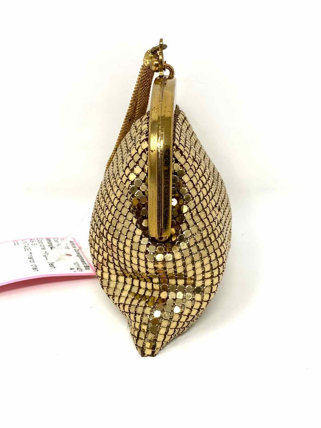 Whiting&Davis Gold-tone Hinged Mesh Coin Purse - Article Consignment