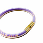 Chanel 2000 Transition Collection Rubber Lavender Logo Bracelet - Article Consignment