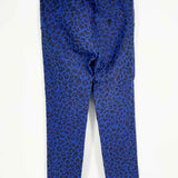 3.1 Phillip Lim Women's Blue/Black Size 4 Straight Animal Print Pants