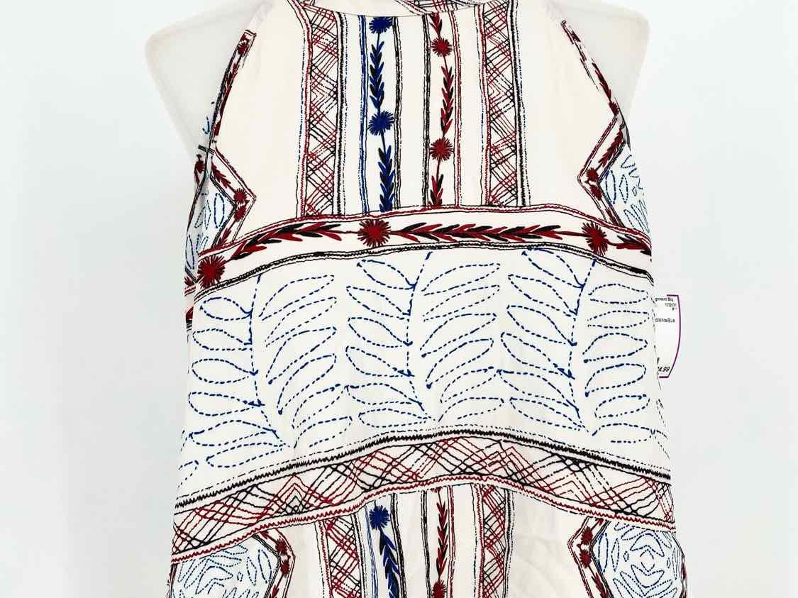 Aqua Women's Red/White/Blue Flowy Size M Sleeveless - Article Consignment
