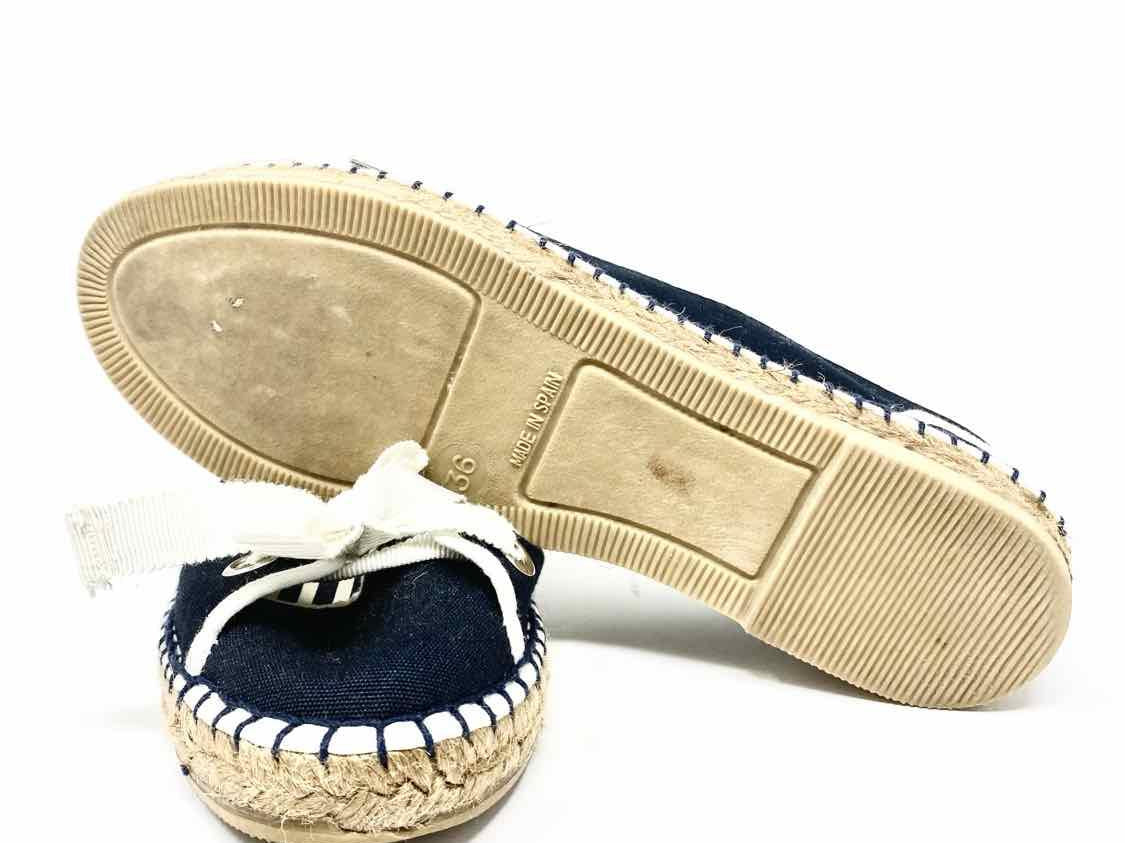 Burberry Shoe Size 36/6 black/white Espadrille Flats - Article Consignment