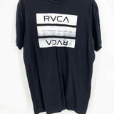 RVCA Men's Black/White Graphics Size XL T-shirt - Article Consignment