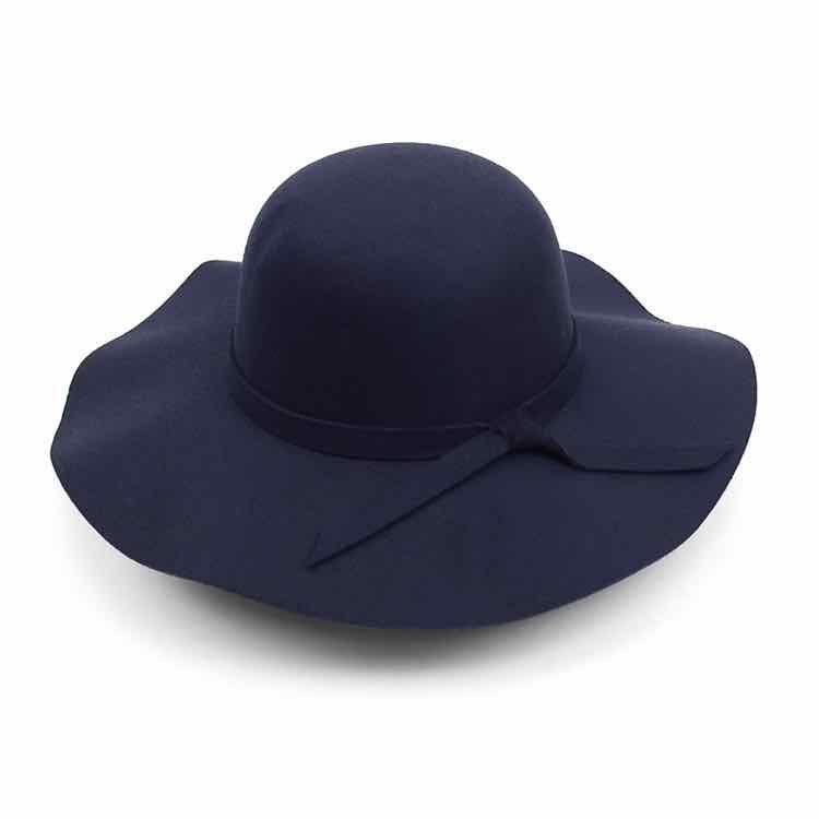 Sombreros de fieltro de ala ancha de Panamá para hombre, sombreros de  fieltro con nudo de