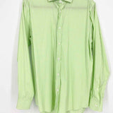 RalphLauren-BLACK Men's Lime Green Stripe Size M Long Sleeve Shirt - Article Consignment