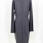 Max Mara Women's Gray/Tan sheath Color Block Professional Wool Size 46/12 Dress - Article Consignment